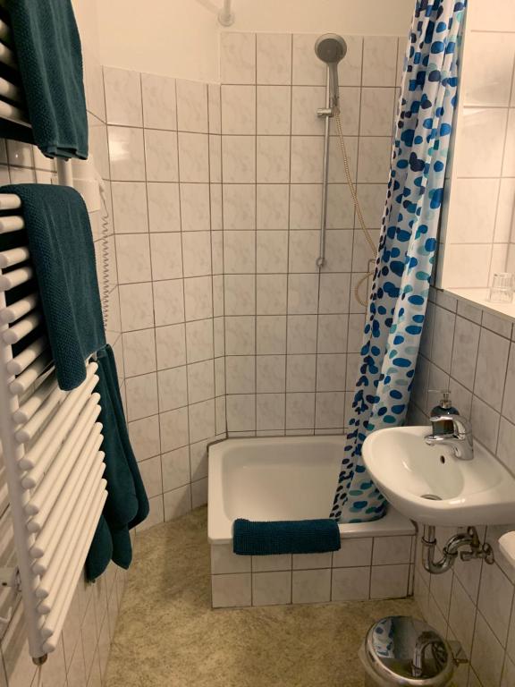 Koupelna v ubytování Zum armen Mann