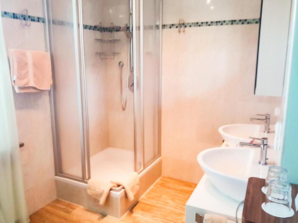Koupelna v ubytování Hotel Der Seehof