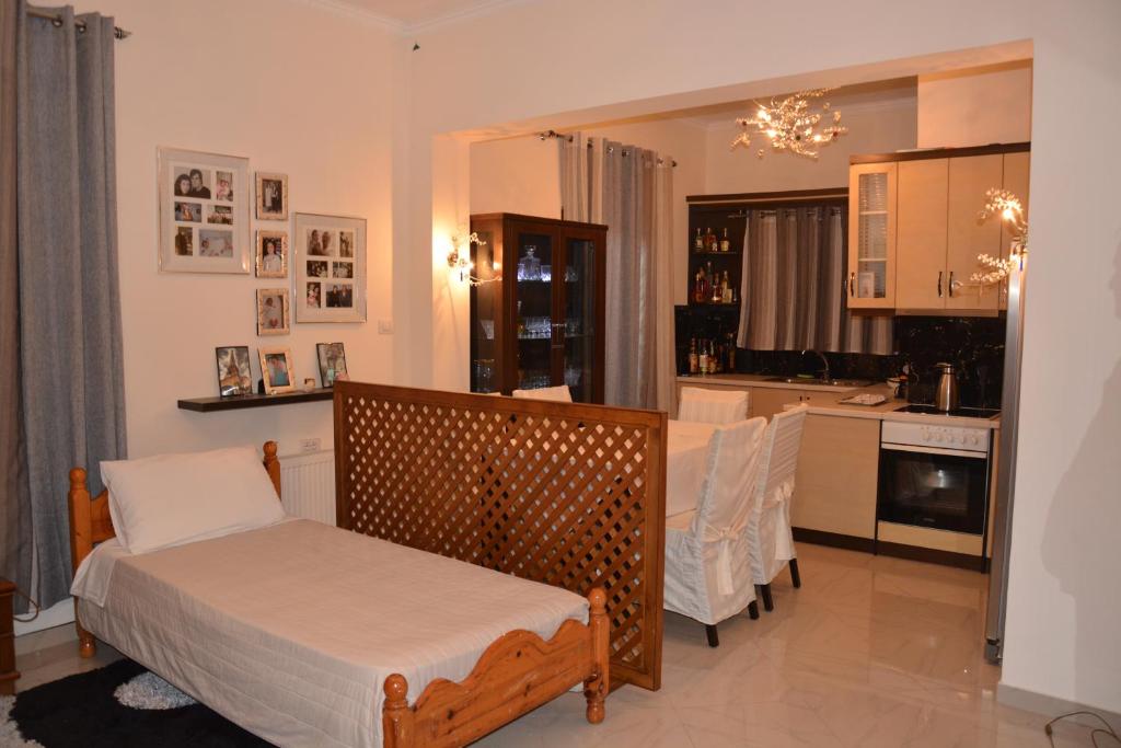 Postel nebo postele na pokoji v ubytování Guest house Memushi