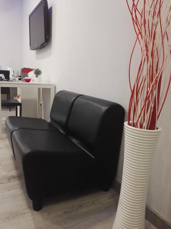 TV a/nebo společenská místnost v ubytování B&B da Lillo