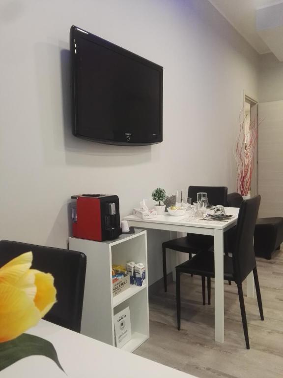 TV a/nebo společenská místnost v ubytování B&B da Lillo