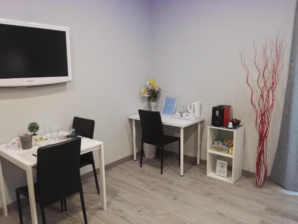 TV a/nebo společenská místnost v ubytování B&B da Lillo