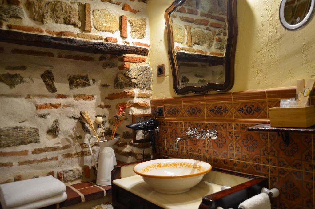 Koupelna v ubytování Hotel La Beltraneja