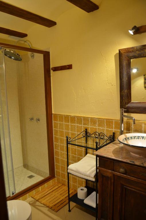 Koupelna v ubytování Hotel La Beltraneja