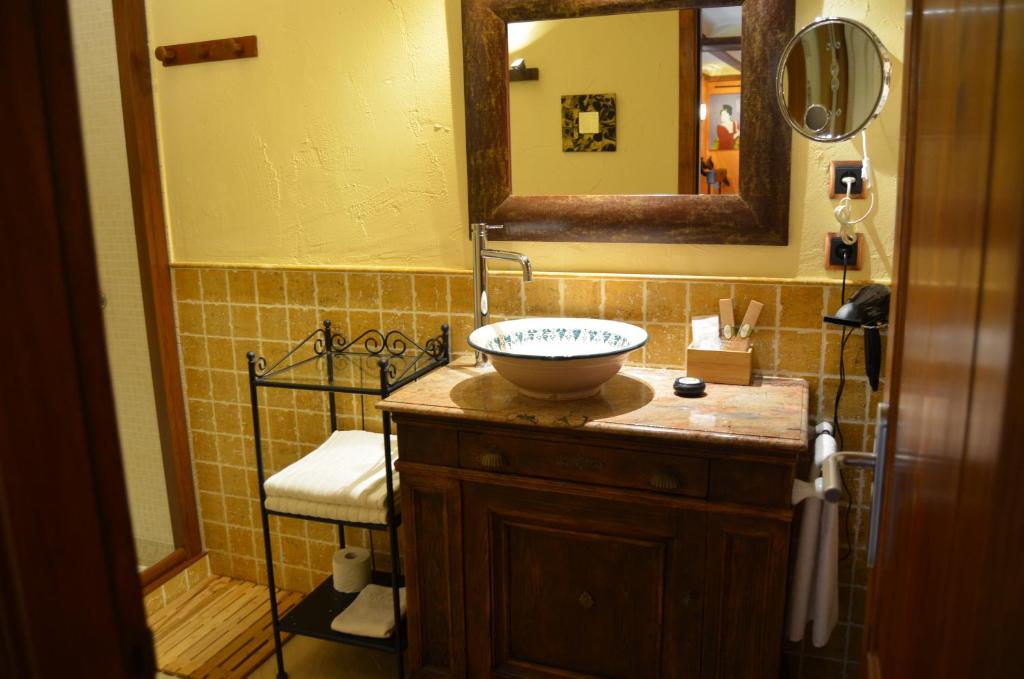 Koupelna v ubytování Hotel La Beltraneja
