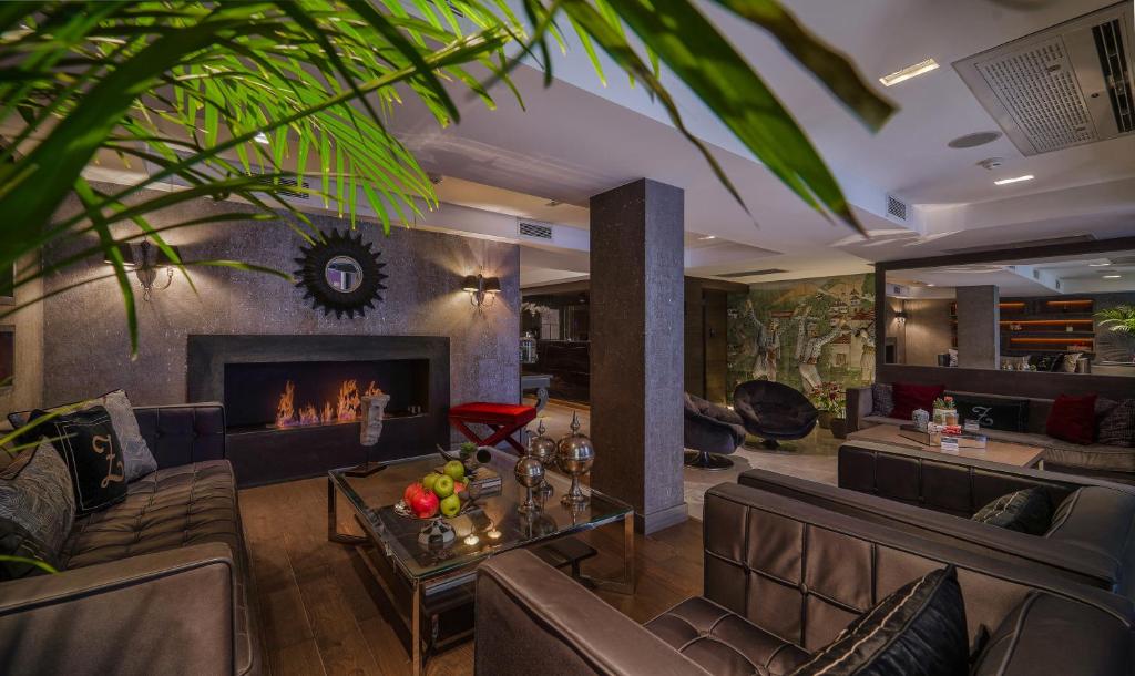 Posezení v ubytování The New Hotel Zeybek