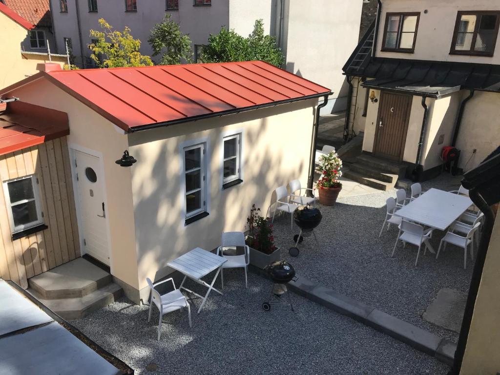 Budova, kde se aparthotel nachází