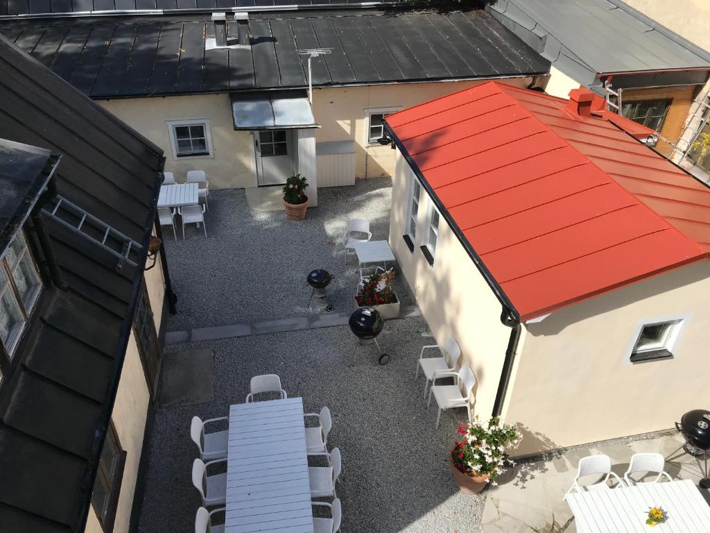 Budova, kde se aparthotel nachází