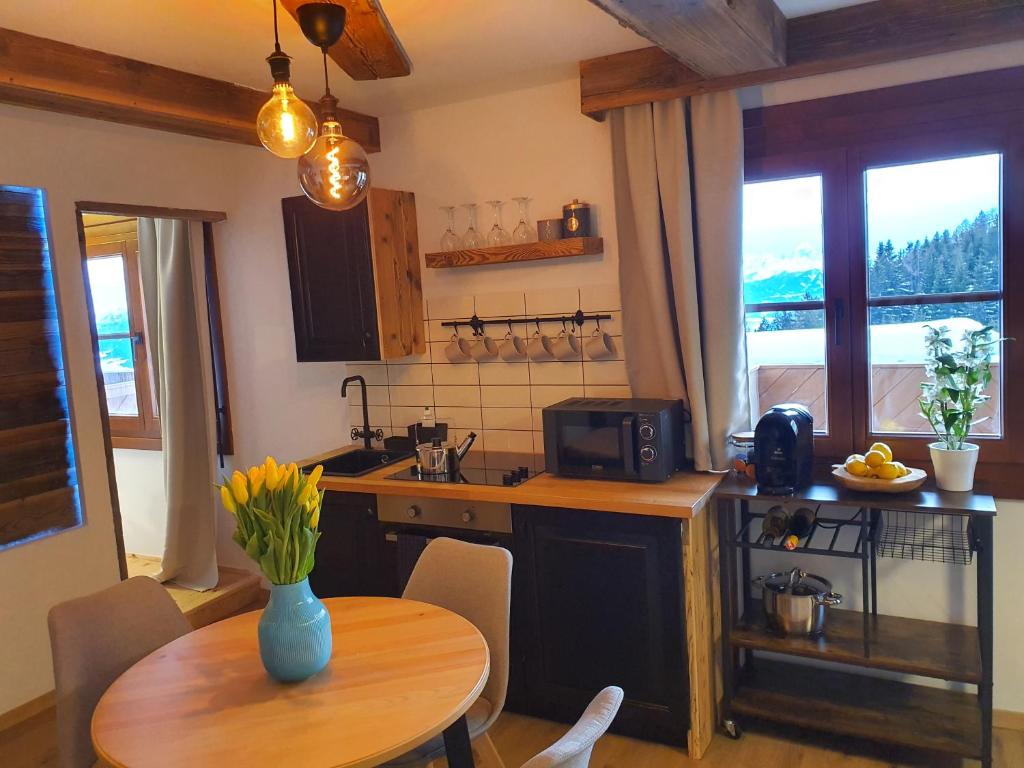 Kuhinja oz. manjša kuhinja v nastanitvi Kozma Apartment Gerlitzen