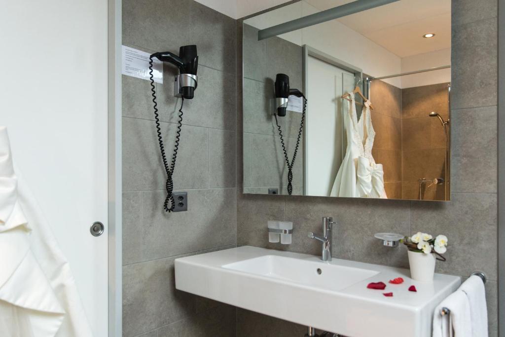 Koupelna v ubytování Hotel Schäfli Siebnen