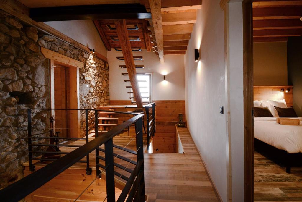 Postel nebo postele na pokoji v ubytování Un R de Mémises
