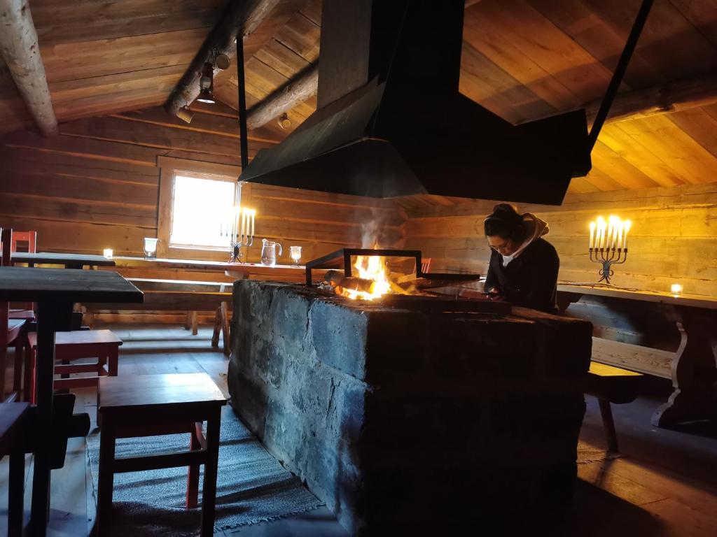 En restaurang eller annat matställe på Ulfshyttans Herrgård