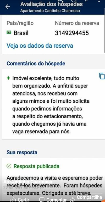  Apartamento Cantinho Charmoso