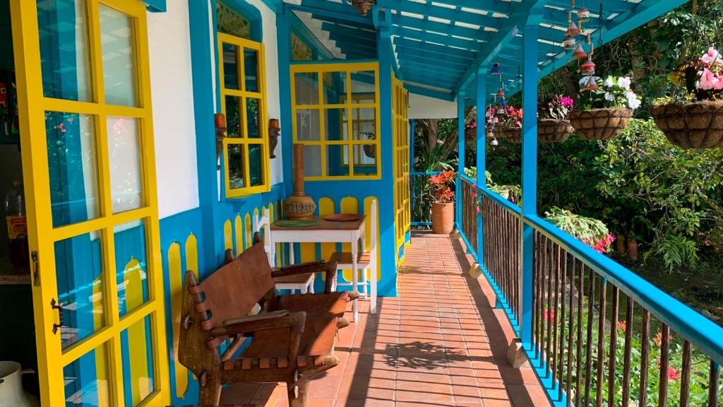 Balkón nebo terasa v ubytování Real House Salento
