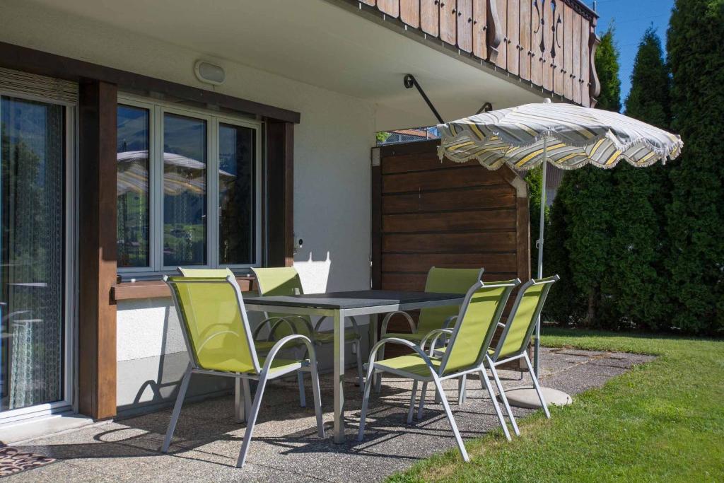 Patio nebo venkovní prostory v ubytování Ferienwohnung Helios