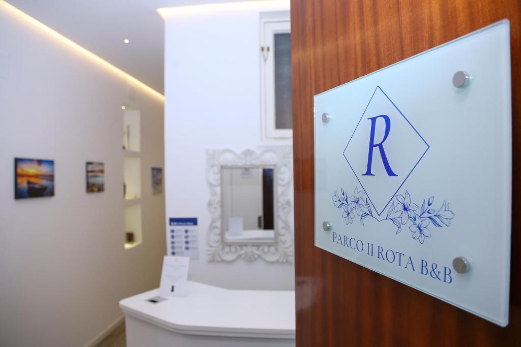Koupelna v ubytování Al Parco II Rota B&B