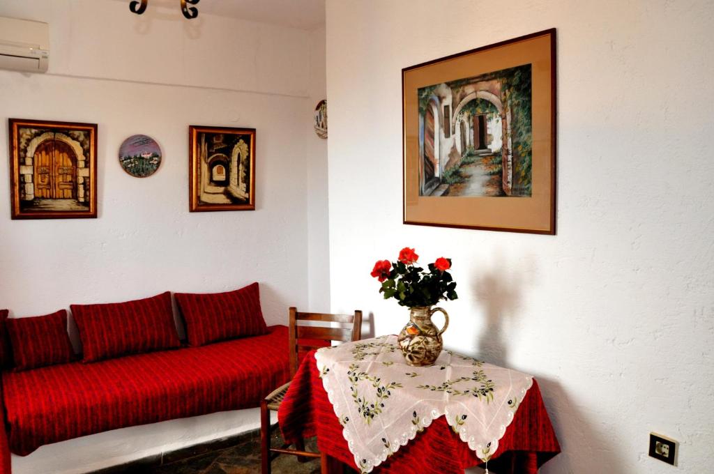 Posezení v ubytování Heliotrope Apartments