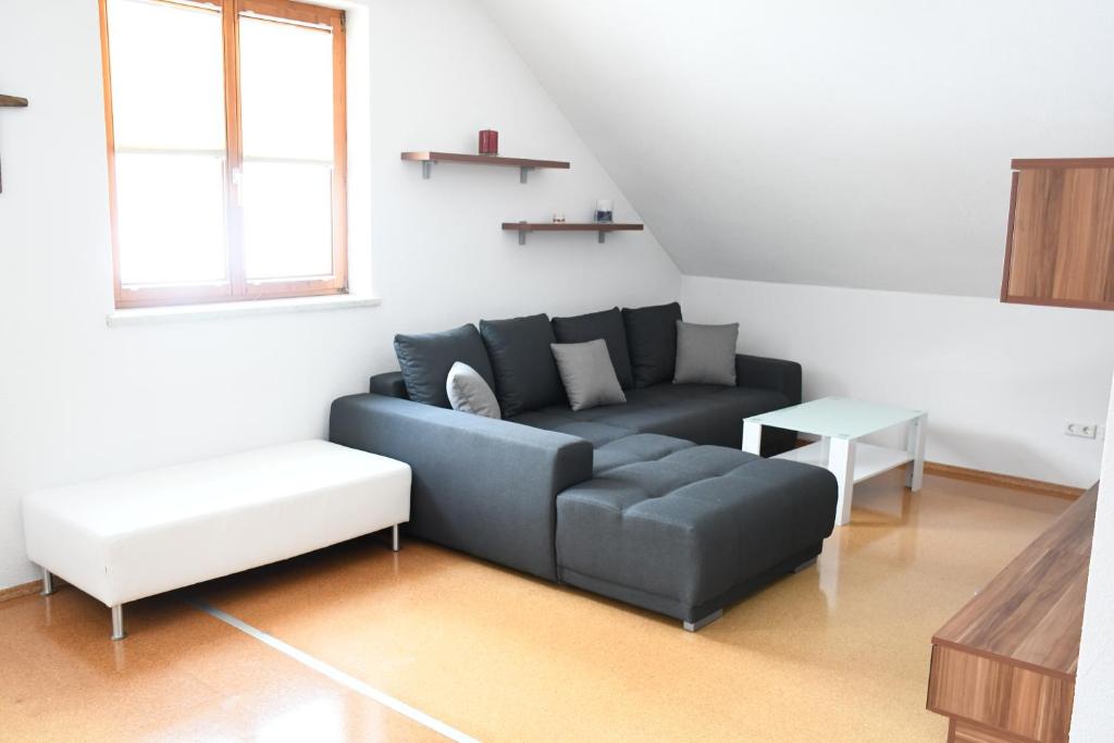 Posezení v ubytování Ferienwohnung Moser