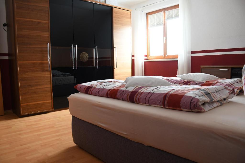 Postel nebo postele na pokoji v ubytování Ferienwohnung Moser