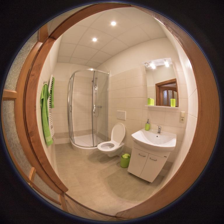 Koupelna v ubytování Apartmány Šetkova vila