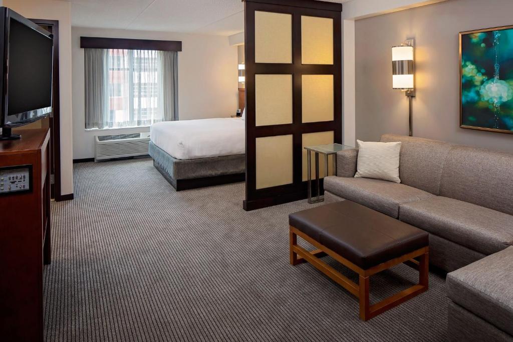 Hyatt Place Pittsburgh North Shore - Salle Royale Avec Canapé-lit Et Douche En Rouleau - Accès Aux Personnes Handicapées