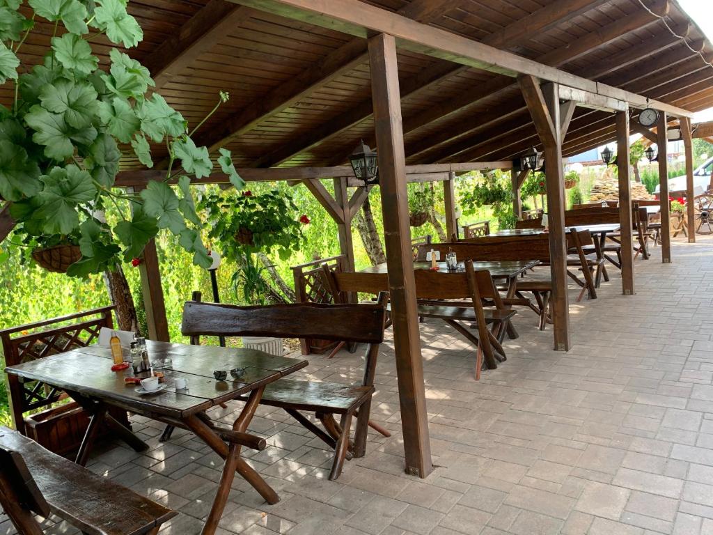 Restaurace v ubytování Hanu lui Gica Spa