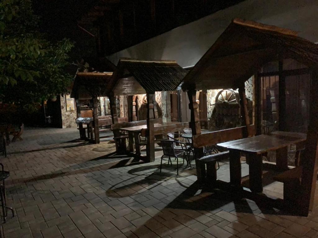 Restaurace v ubytování Hanu lui Gica Spa
