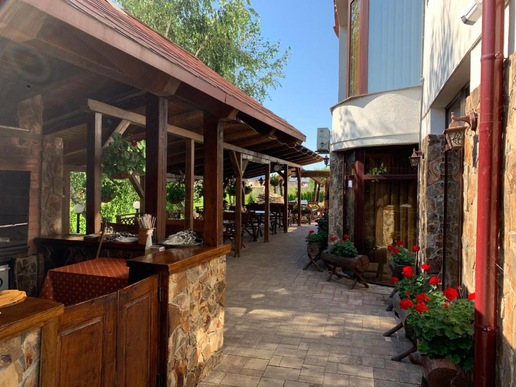 Restaurace v ubytování Hanu lui Gica Spa