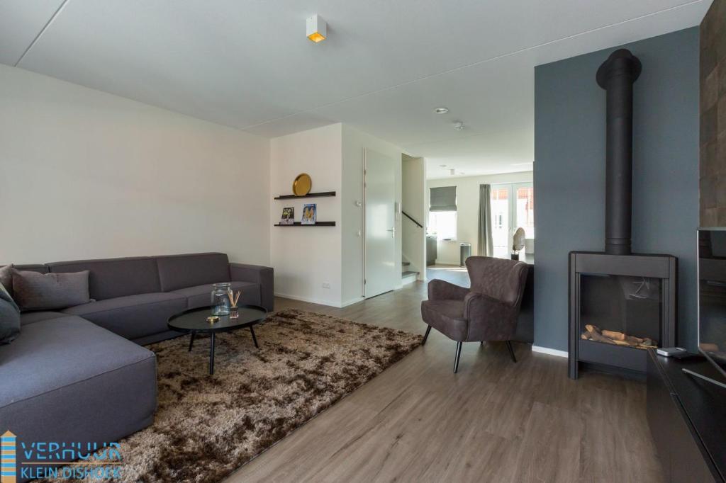 Posezení v ubytování Appartement - Kaapduinseweg 13 Dishoek 13F Luxe 6 personen