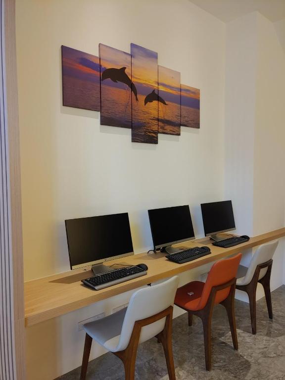 TV a/nebo společenská místnost v ubytování Lanyang Seaview Hotel