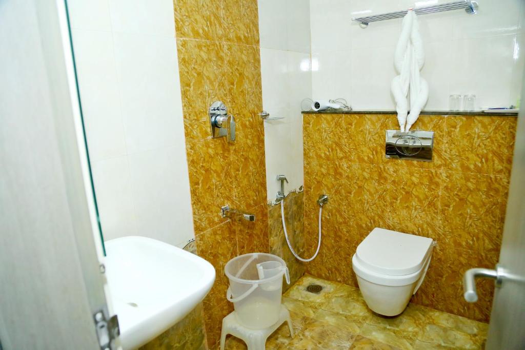 Koupelna v ubytování HOTEL KEK GRAND PARK