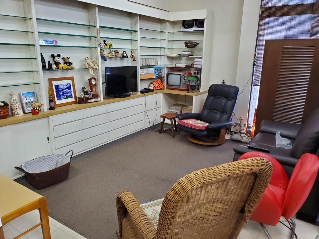 TV a/nebo společenská místnost v ubytování Guest House EBISAN
