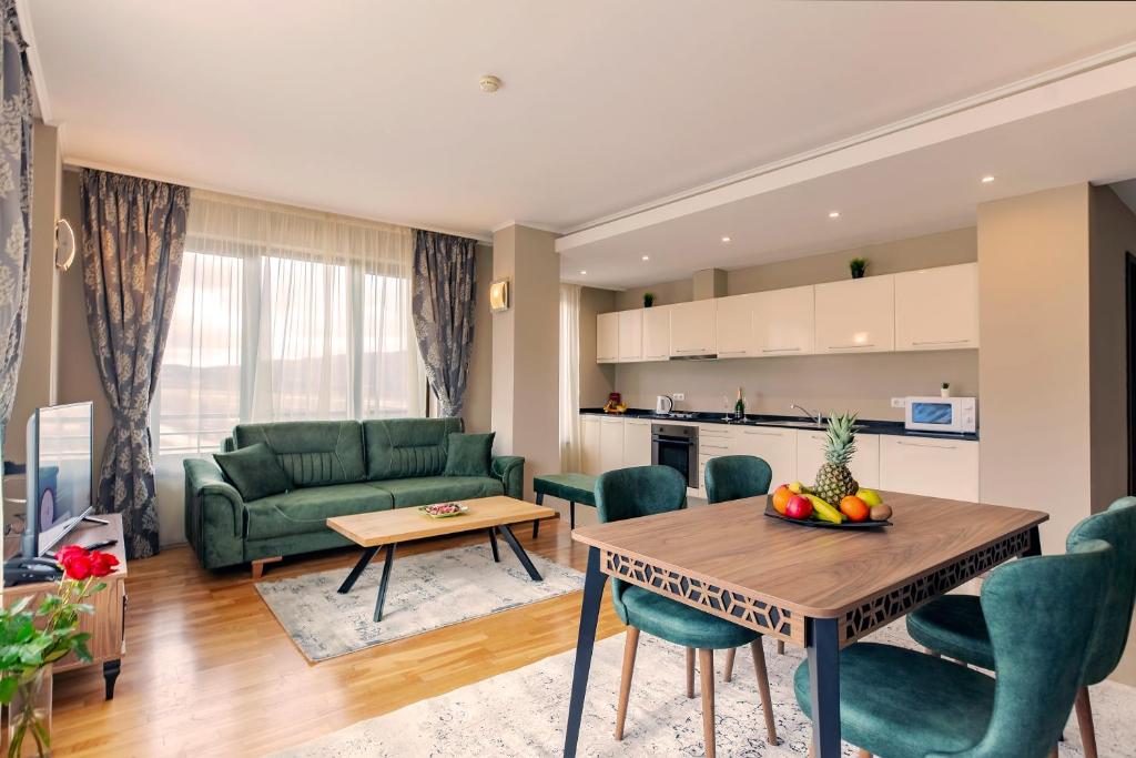 Kuchyň nebo kuchyňský kout v ubytování Murite Park Hotel