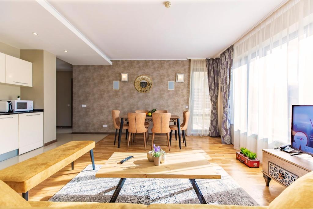 Kuchyň nebo kuchyňský kout v ubytování Murite Park Hotel
