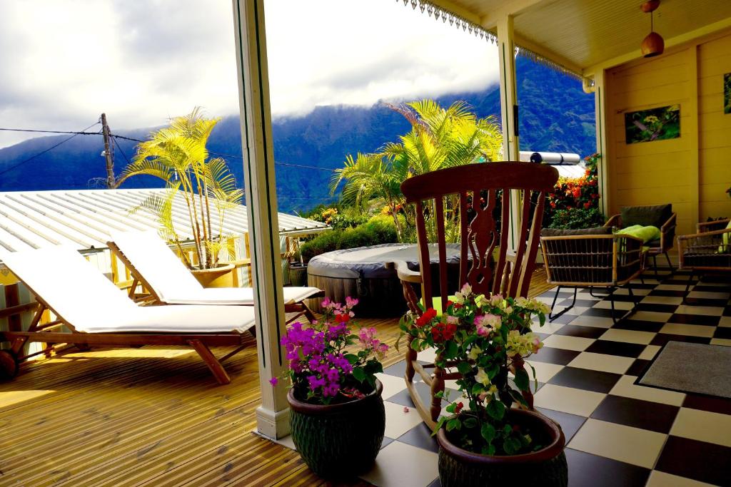 Nespecifikovaný výhled na hory nebo výhled na hory při pohledu z bed and breakfast