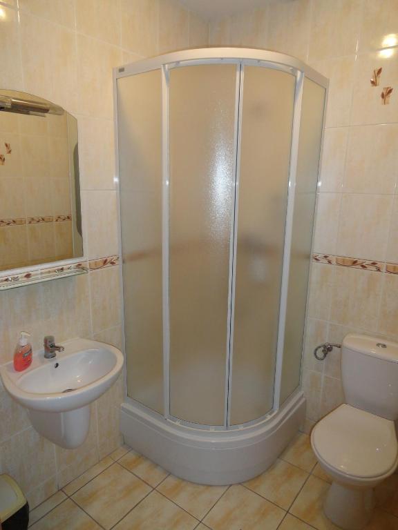 Kúpeľňa v ubytovaní Hotel Wielkopolanka
