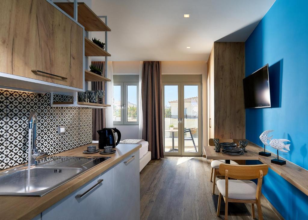 Kuchnia lub aneks kuchenny w obiekcie Theasea Stylish Residences