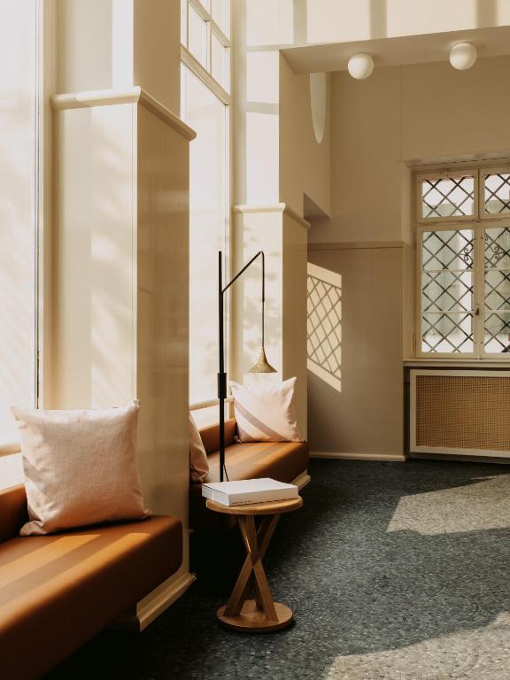 Istumisnurk majutusasutuses Boutique & Design Hotel Volkshaus Basel