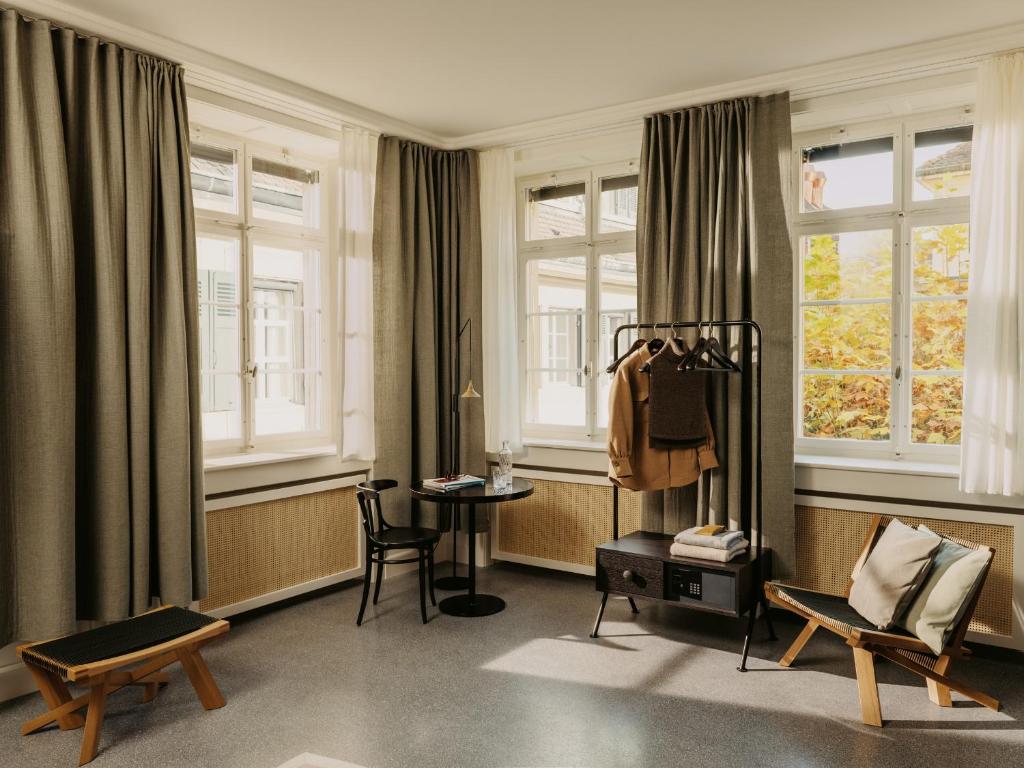 Istumisnurk majutusasutuses Boutique & Design Hotel Volkshaus Basel
