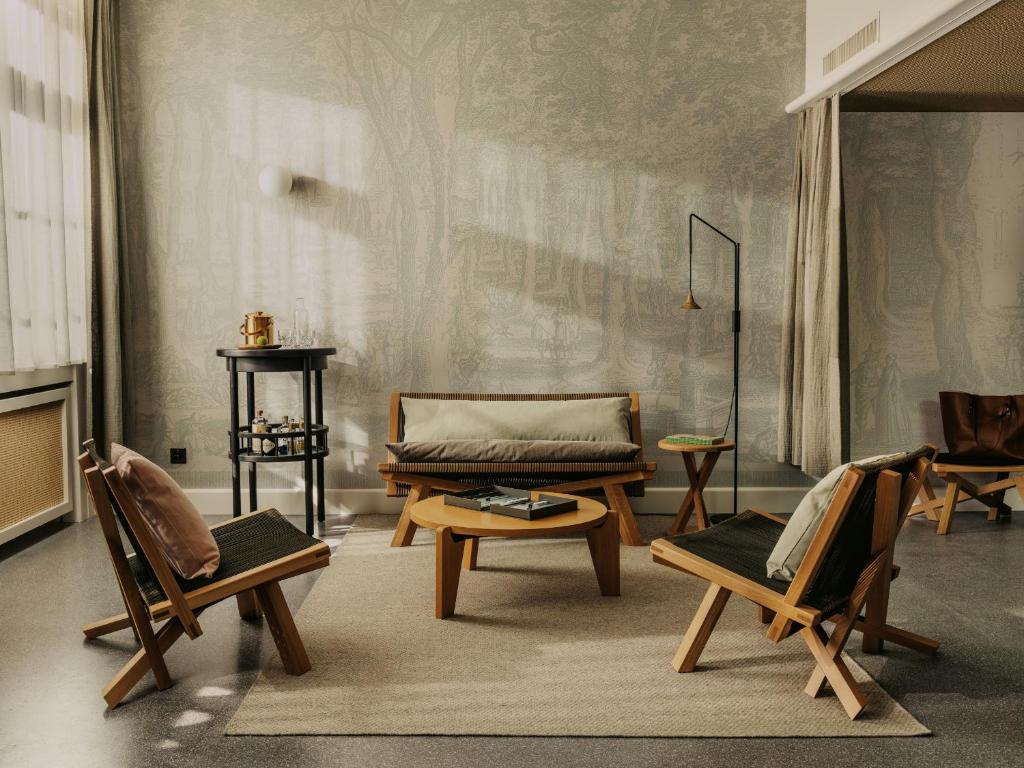 Istumisnurk majutusasutuses Boutique & Design Hotel Volkshaus Basel