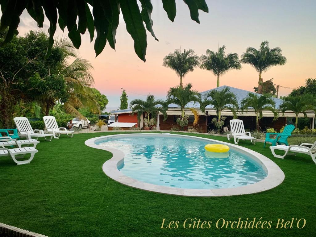 Πισίνα στο ή κοντά στο Les Gites Orchidees Bel'o