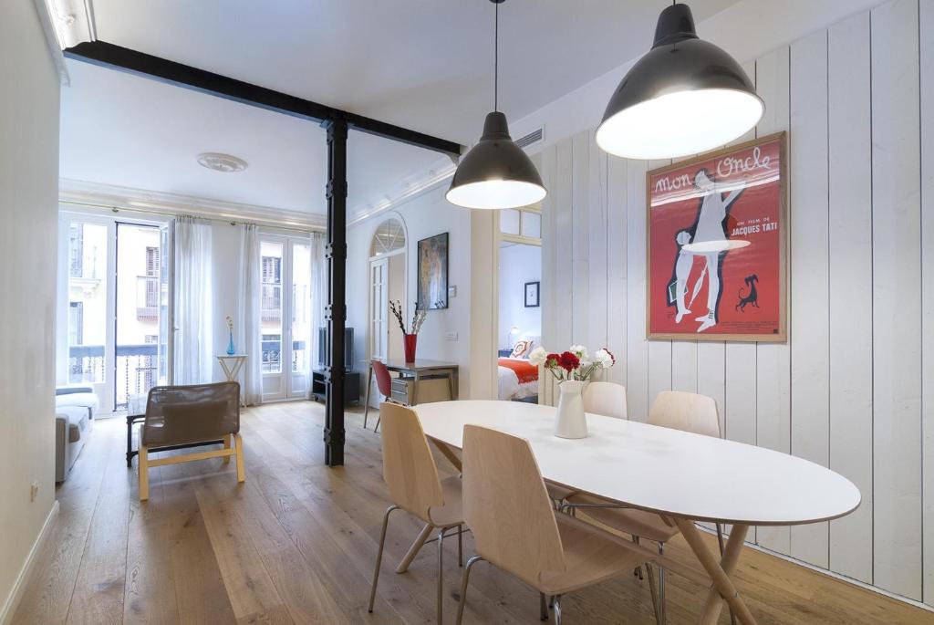 Posezení v ubytování Apartamento Barcelo en Madrid