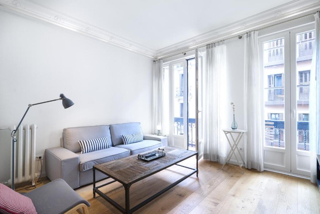 Posezení v ubytování Apartamento Barcelo en Madrid