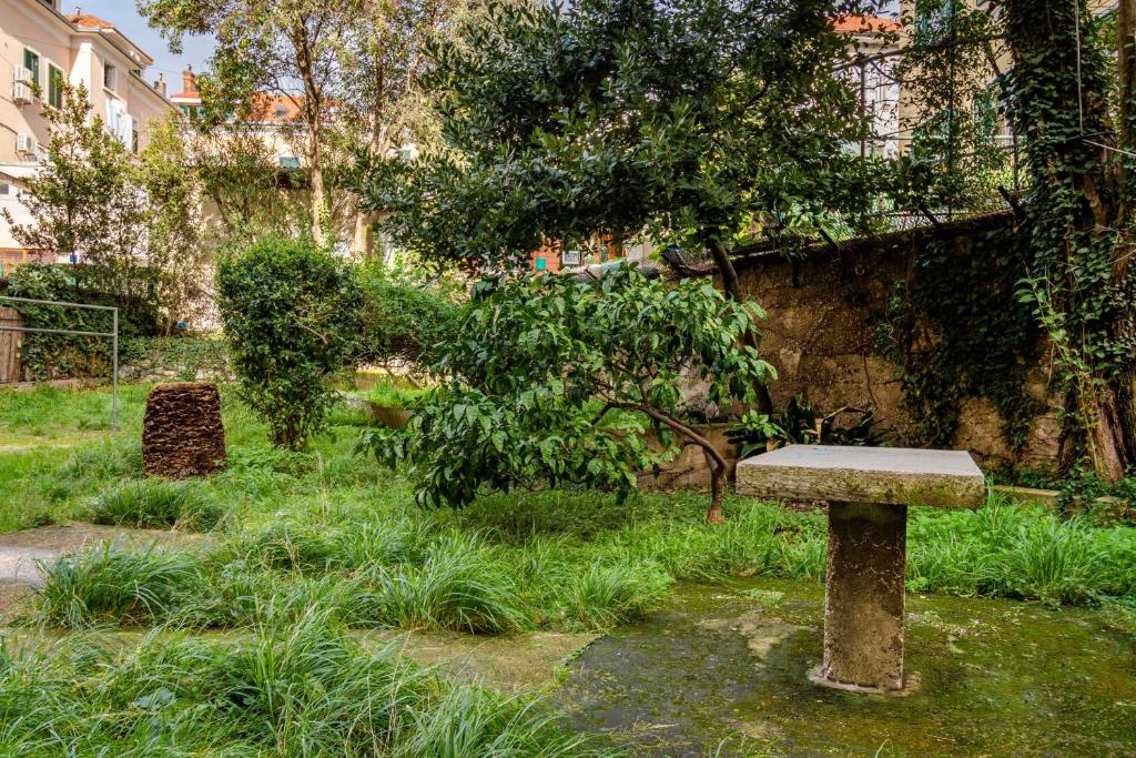 Vonkajšia záhrada v ubytovaní Apartment Spalatin
