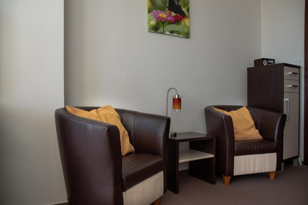 A seating area at Studio Marek