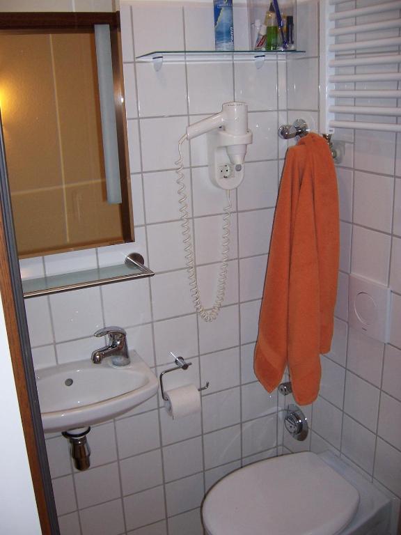 Koupelna v ubytování DARZ GästeZimmer
