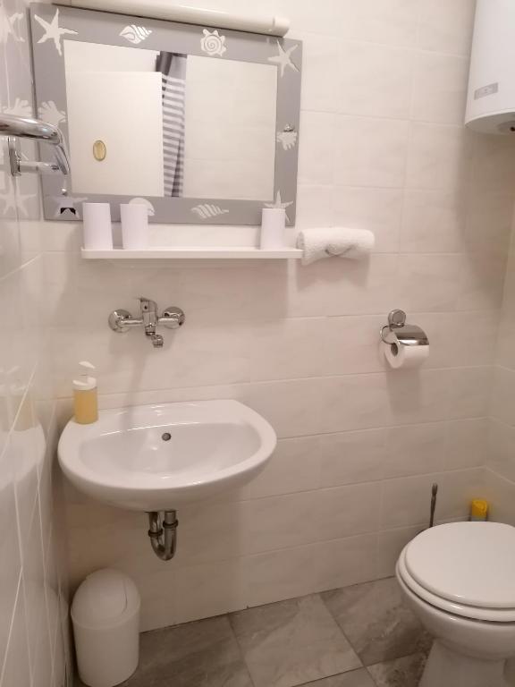 Koupelna v ubytování apartman-maja-krk