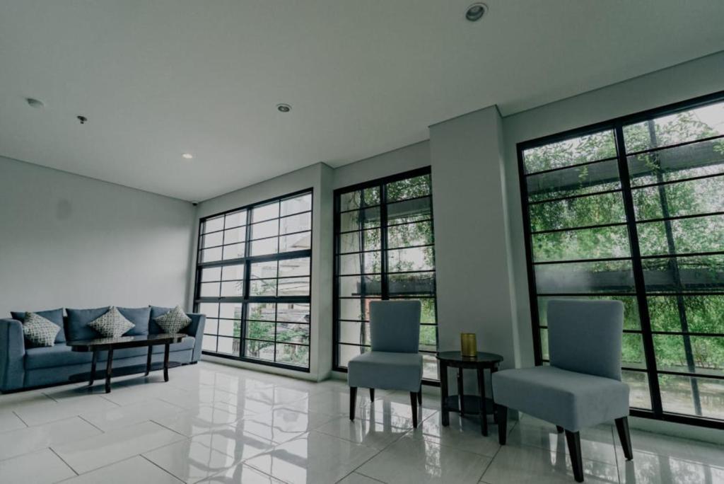 Posezení v ubytování Mendjangan Residence