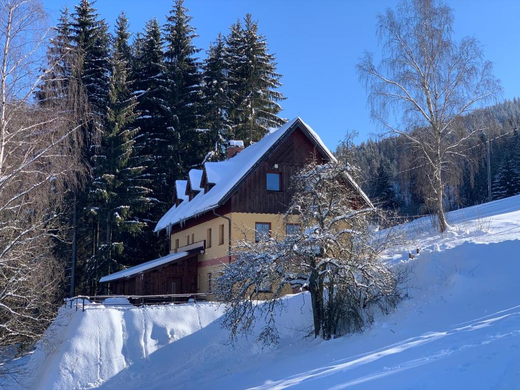 Chalet Jizerky v zimě