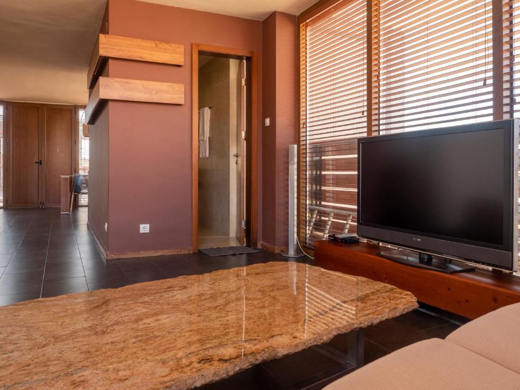 A television and/or entertainment centre at Design Hotel Logatero